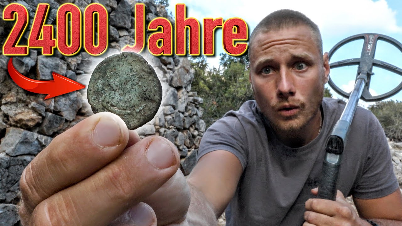 Unglaublich alte M&uuml;nze & Pistolen Magazin mit Metalldetektor gefunden!! 🤯 (Schatzsuche)