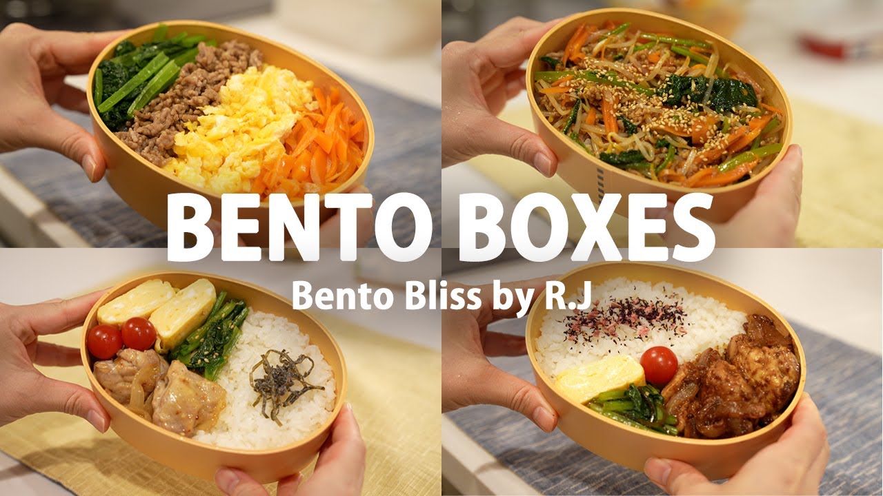 【A week of husband Bento boxes 】 Bibimbap | Tuna and radish | Umami salt chicken  Miso Mayo Chicken
