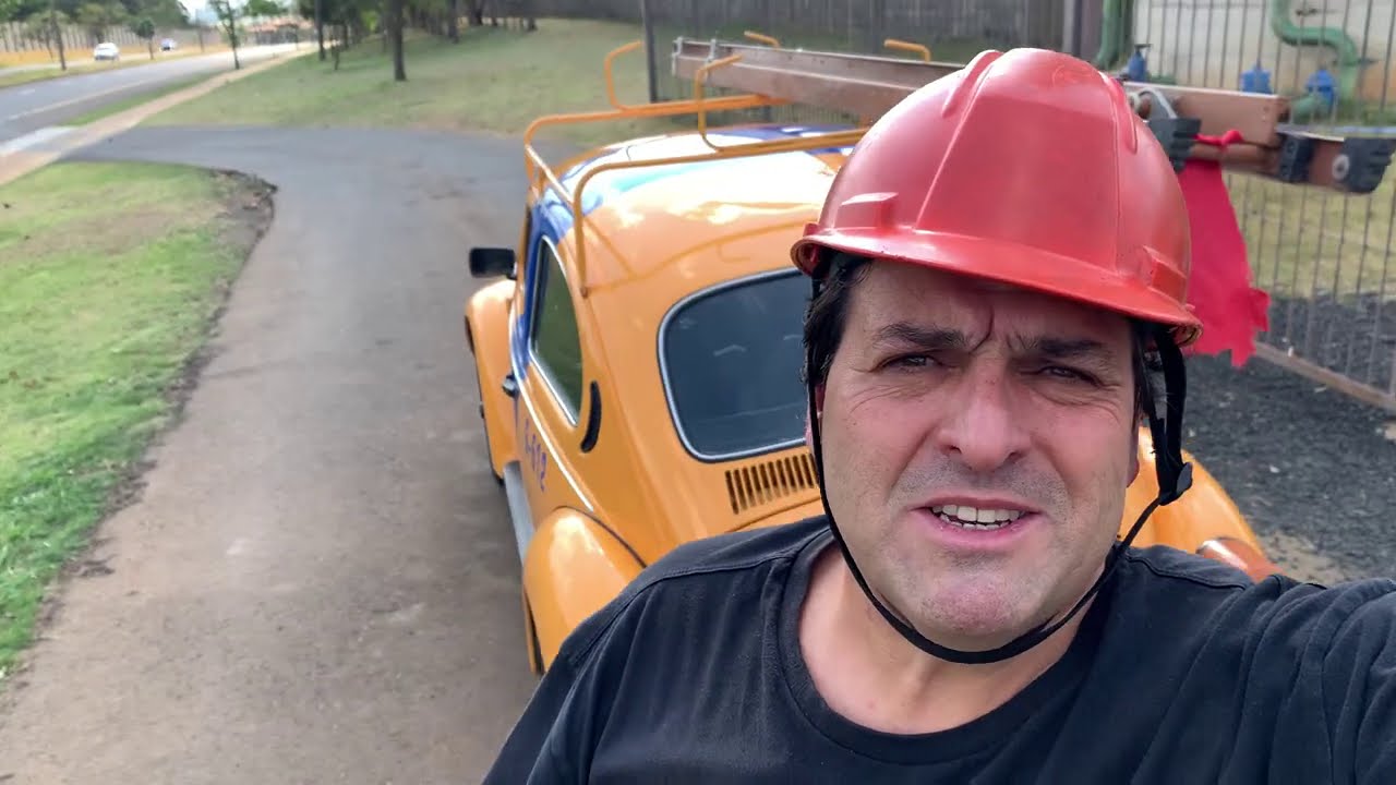 Acelerando o Fusca com escada da Telesp !!!!