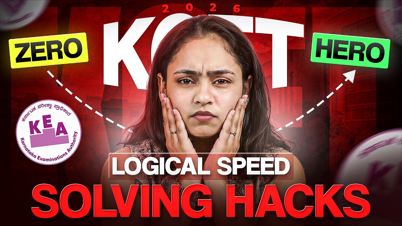 KCET 2026 Last Minute Tricks 🚀 Solve 60 Questions in 80 Minutes (Real Hacks)