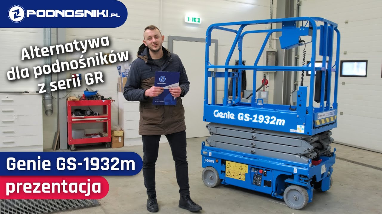 Genie GS-1932m elektryczny podnośnik nożycowy. Alternatywa do podnośników masztowych | #wyższypoziom