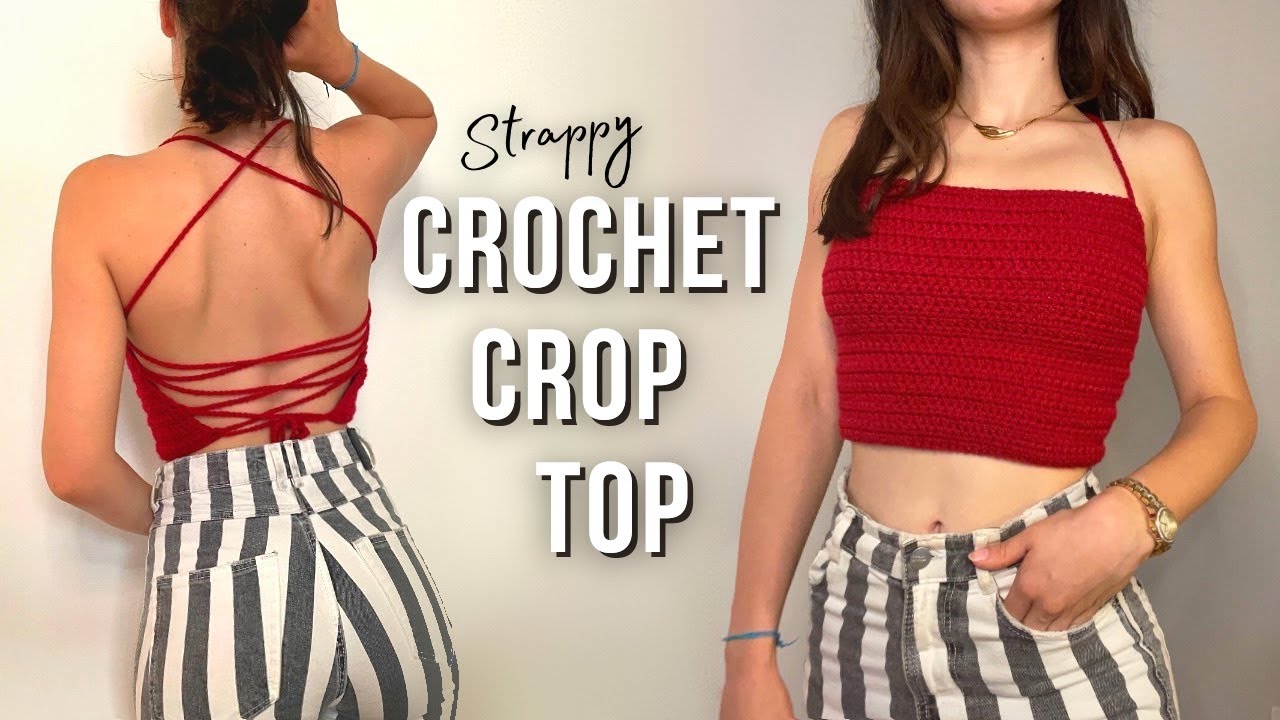 EASY How to Crochet a Crop Top | DIY Beginner Strappy Crop Top