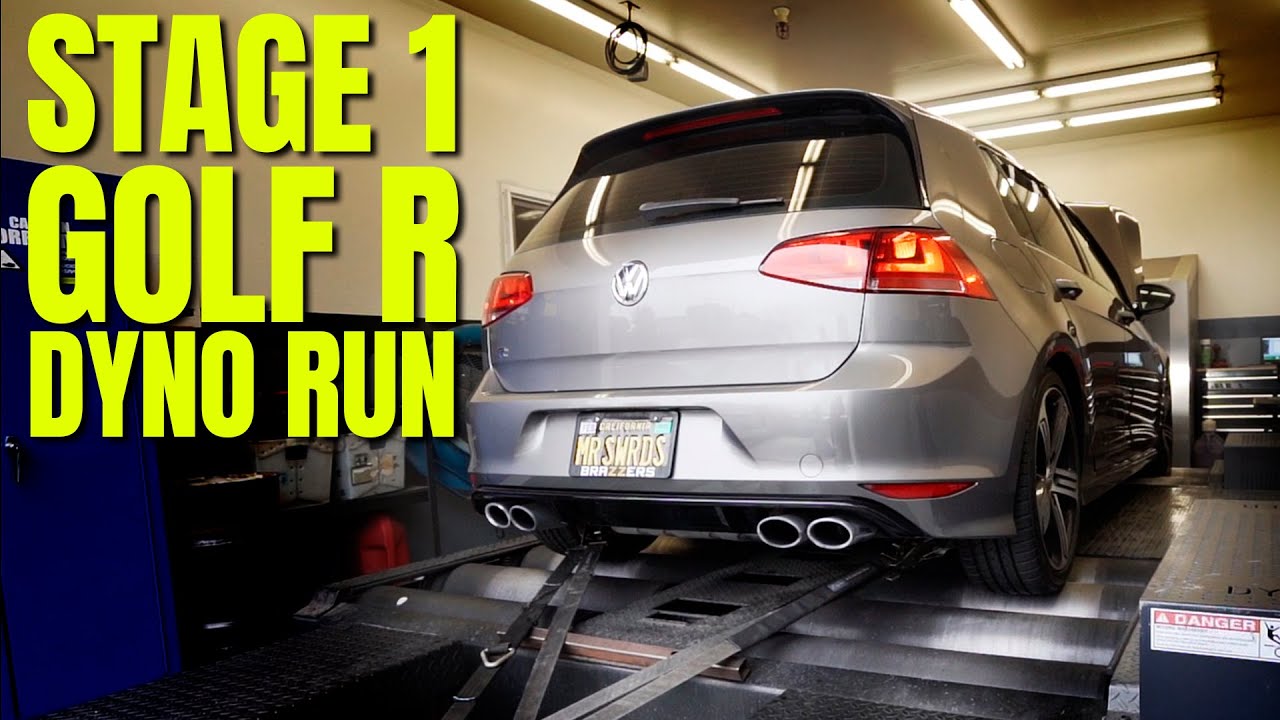 Stage 1 MK7 Golf R Dyno Run (034 Motorsport tune)
