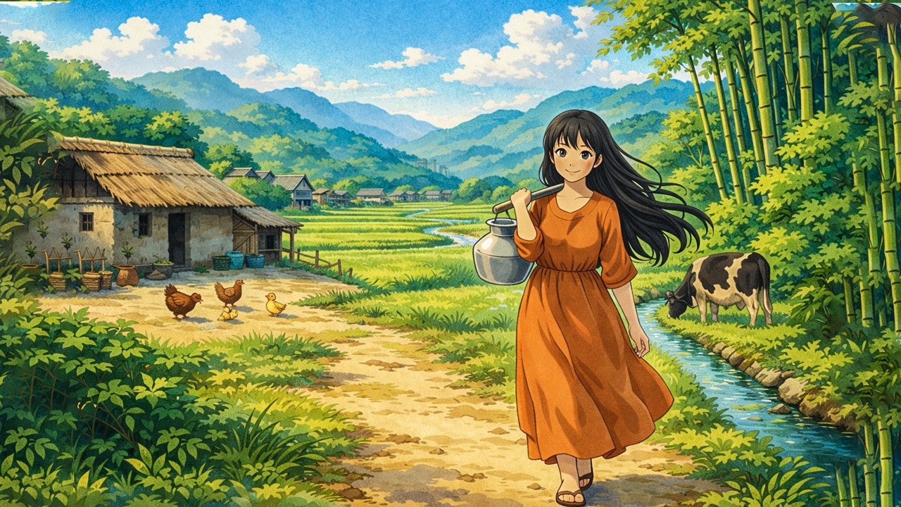 A Mountain Girl's Daily Routine in Rural Japan 🌸🏯peaceful ambient sounds