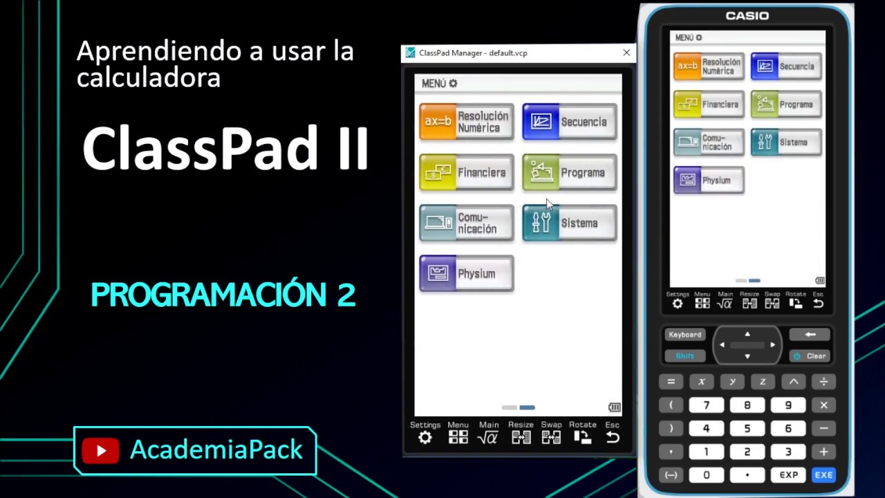 🧮ClassPad 2 - Programación 02 | If-Then / For-To-Step / Color🎲