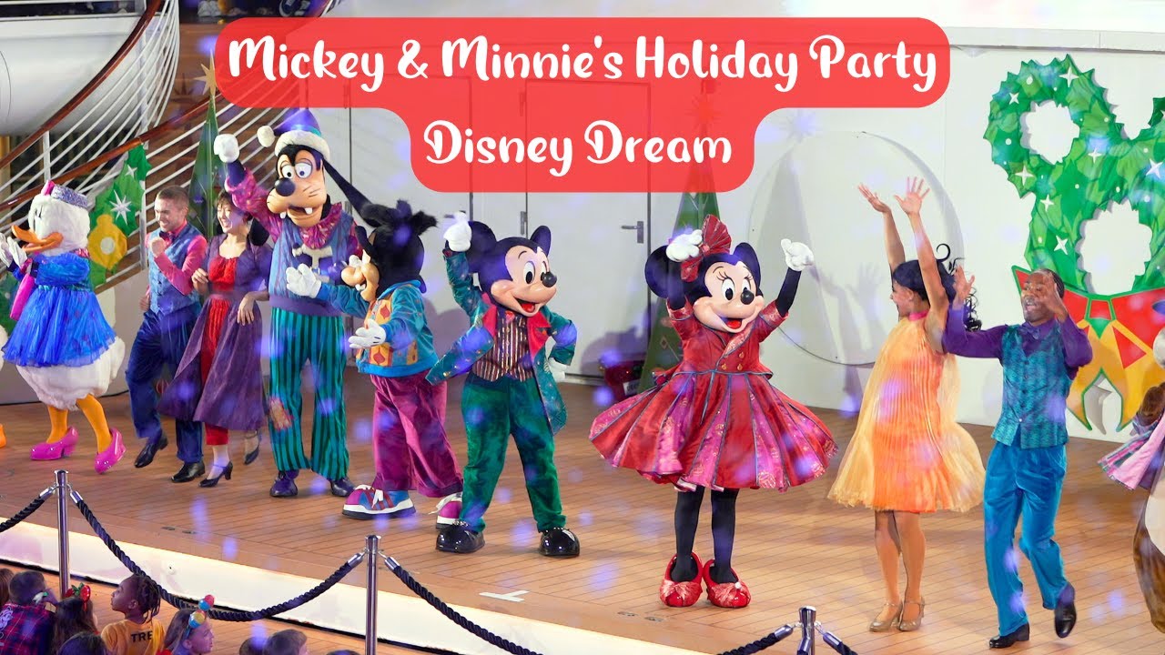 NEW 2023 Mickey & Minnie’s Holiday Party on Deck | Disney Dream