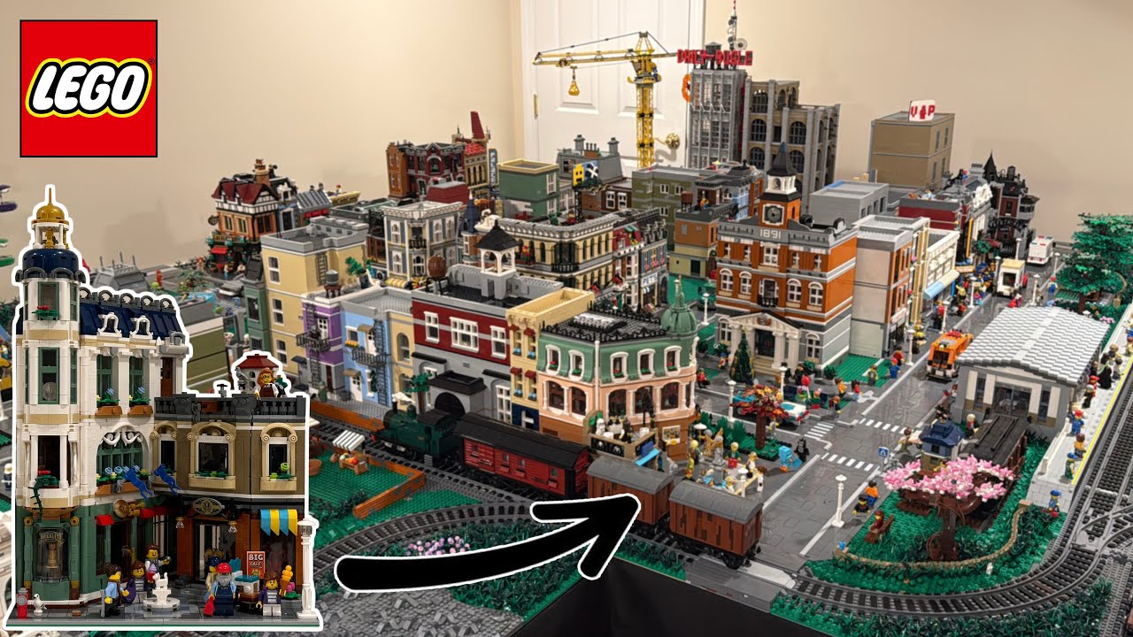 Размещаем НОВЫЙ модульный торговый комплекс «Торговая улица» в LEGO-городе!
