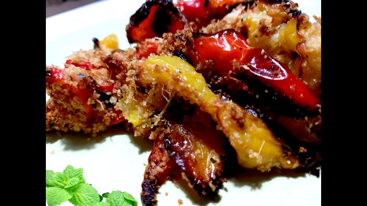 Peperoni sabbiati al forno.. buonissimi, semplici e veloci, super light😋