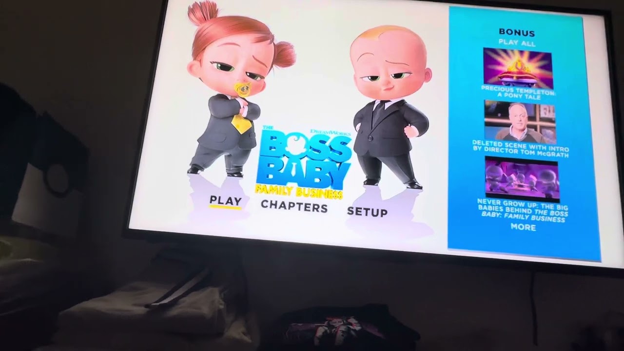Opening to The Boss Baby: Family Business 2021 DVD
