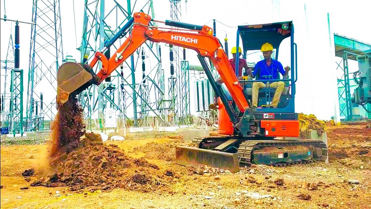 TATA hitachi zaxis 20U work from Suzlon power plant | bulldozer | mini excavator | jcb