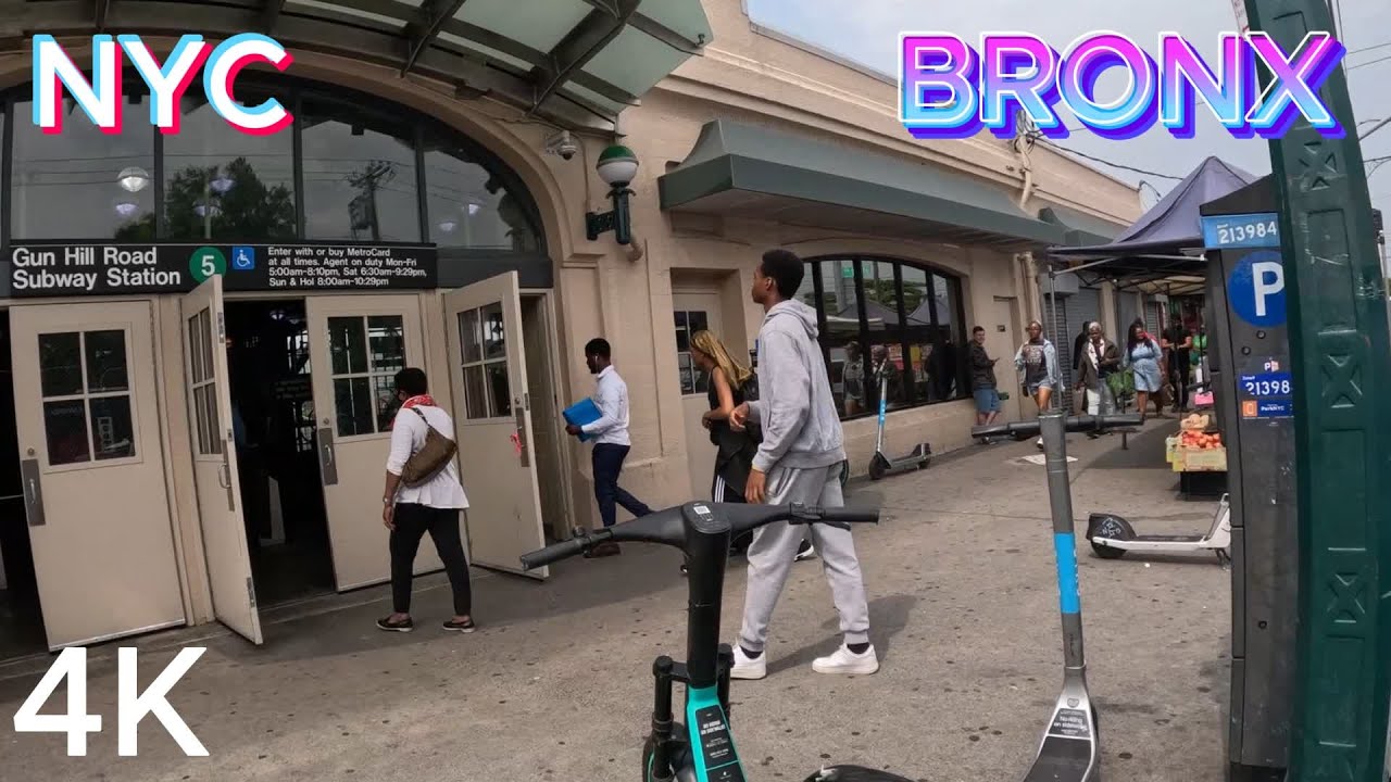 NYC BRONX GUN HILL ROAD SPRING [4K] WALKING TOUR USA PT.(1)(06. 16, .23)!!!