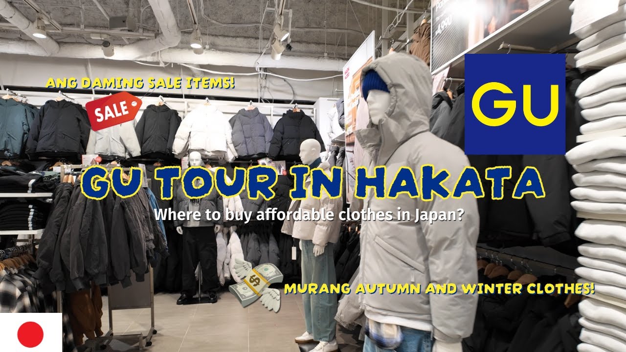 GU Hakata Shopping and Tour + Dinner in Matsuya | Cheap Winter and Autumn Fits | Patty Resuma