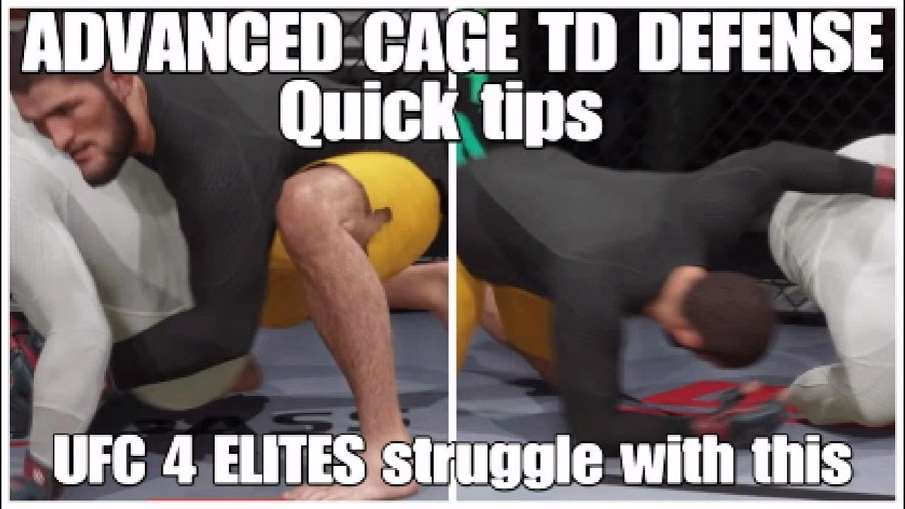 ADVANCED UFC 4 CAGE TURNING TAKEDOWN DEFENSE TUTORIAL ( Defending Turning Cage Takedowns) QUICK TIPS