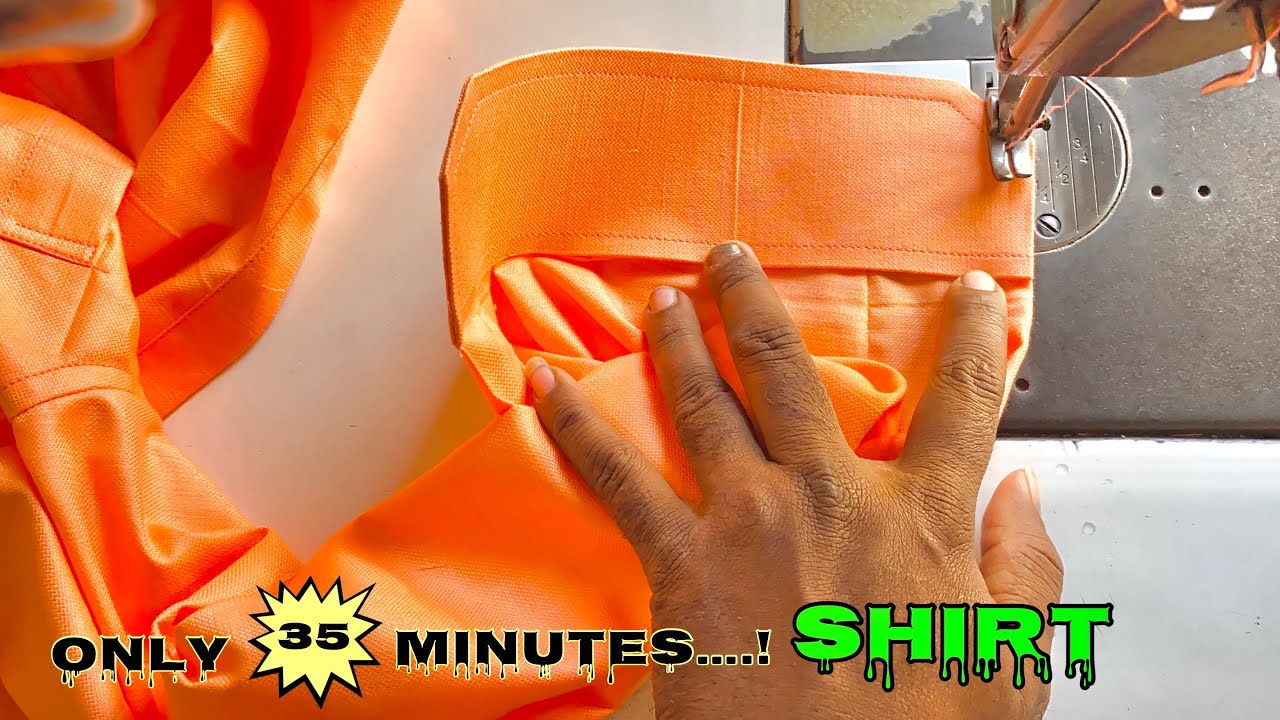 Only 35 minutes Full Shirt Stitching Tutorial//एक ही विडीओमें पूरे शर्टकी सिलाई एकदम आसानतरीक़े से।