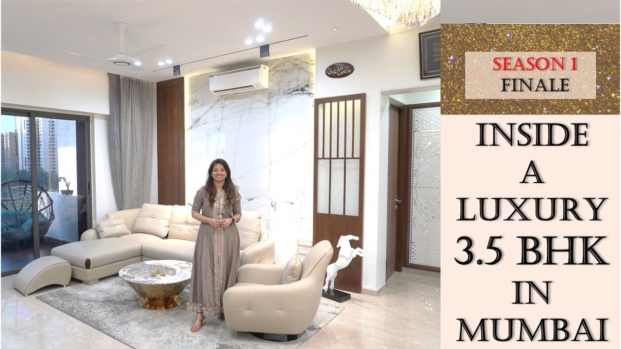 Inside Luxurious 3.5 bhk flat in Mumbai | Finale Home Tour EP:21 | Apartment Interior Design Reveal