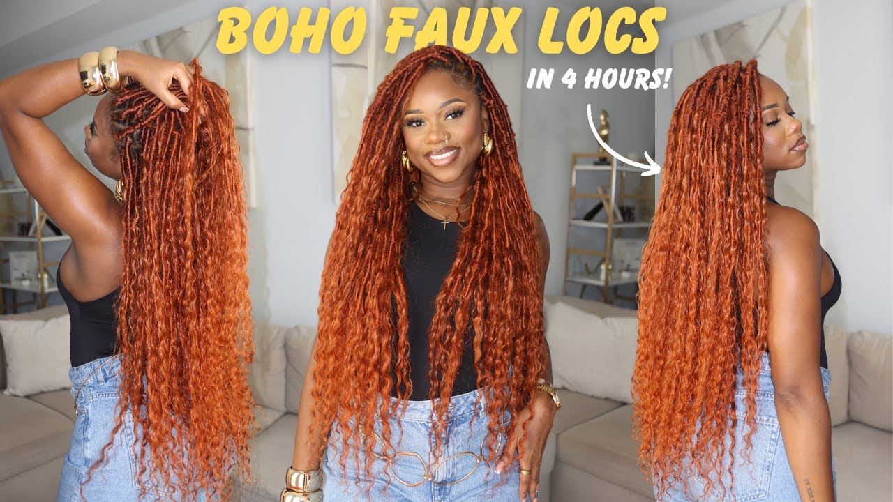 BOHO FAUX LOCS | Easy Crochet Method and Take Down Technique.