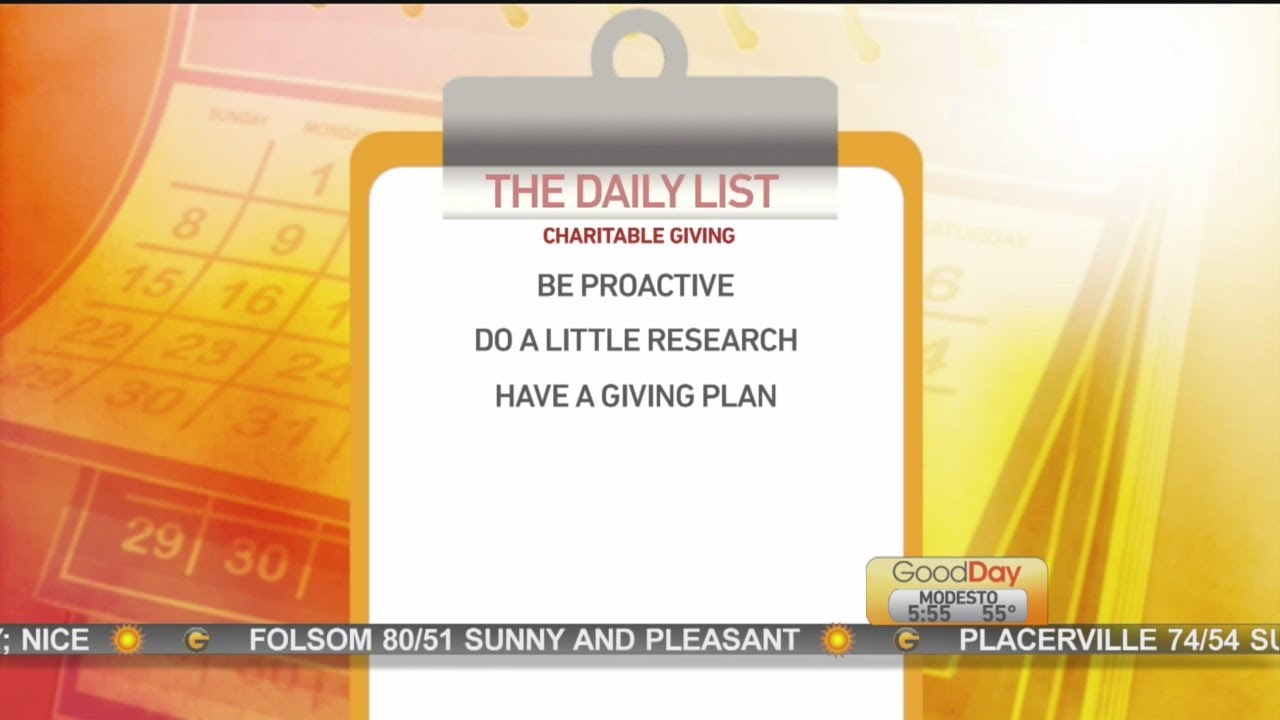 Daily List: Charitable Giving