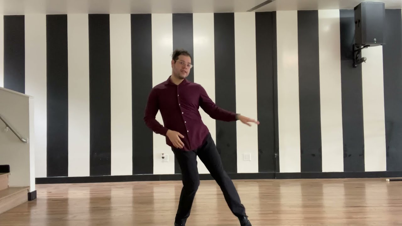 Basic American tango combo in slow motion and counts