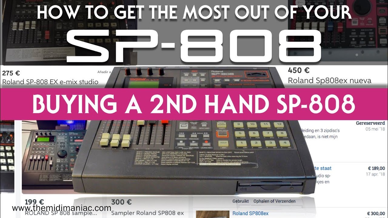 Buying a second hand SP-808? Do first this test!