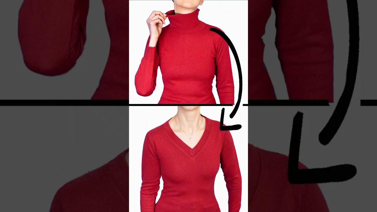 Transform a tight neckline into a V-Neck! Miarti 🧵✂️