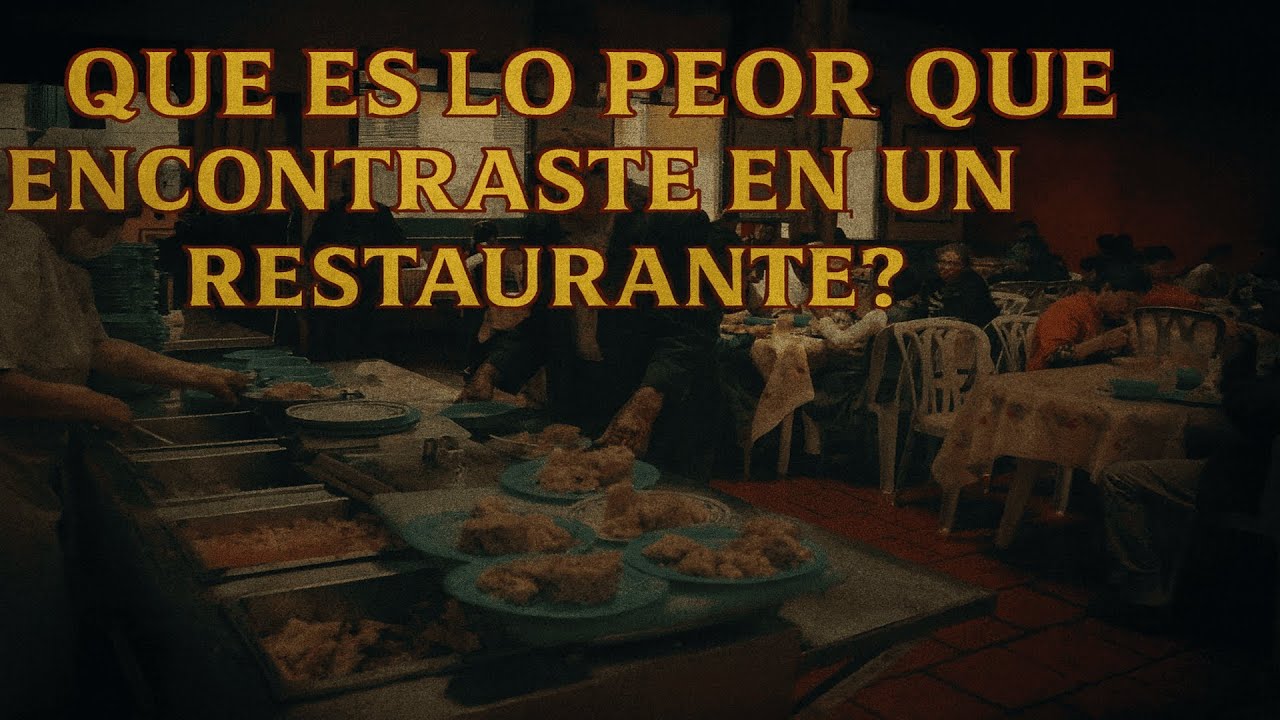 QUE ES LO PEOR QUE ENCONTRASTE EN UN RESTAURANTE?