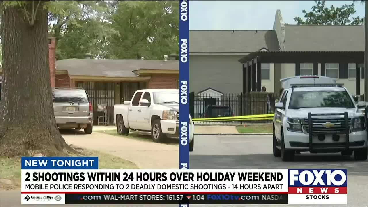 2 shootings within 24 hours over holiday weekend in Mobile