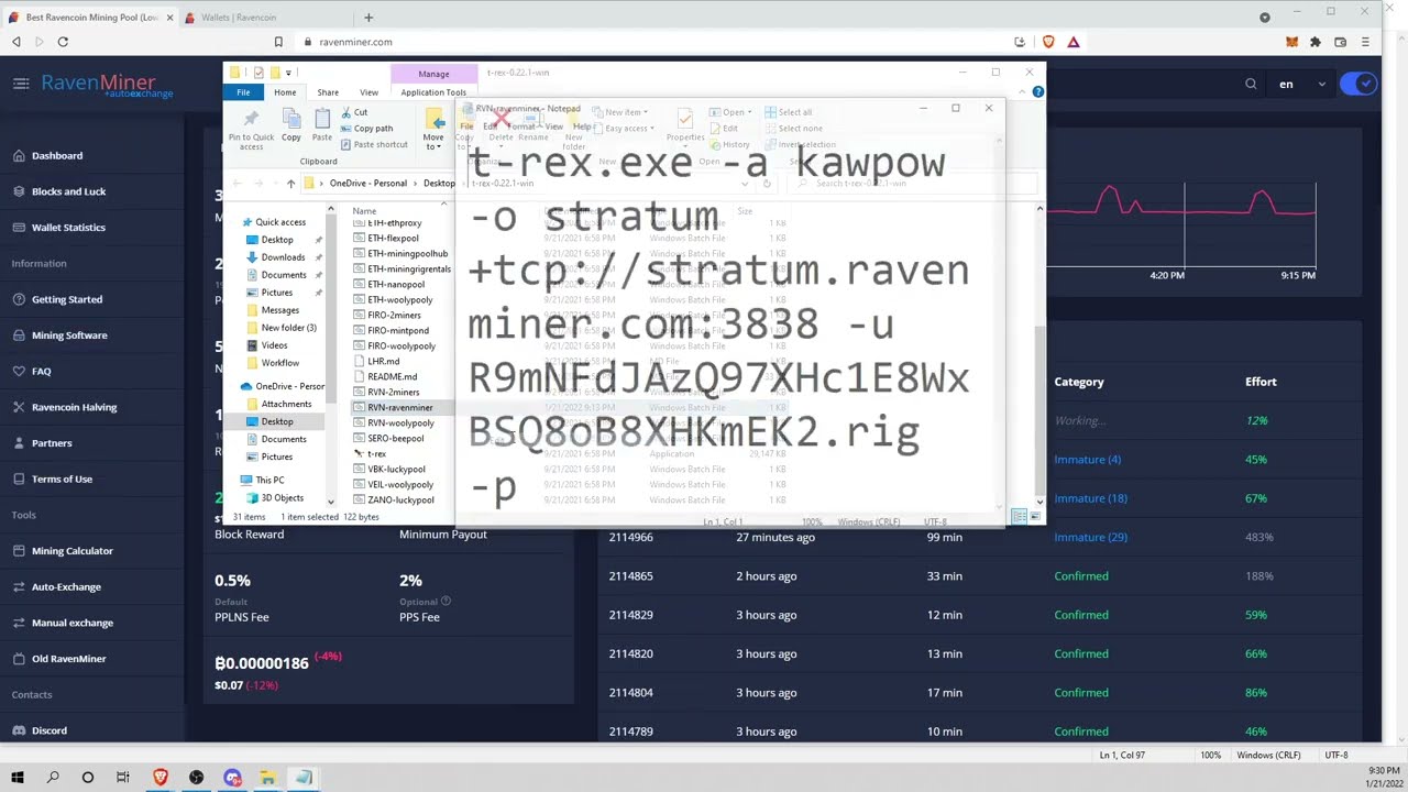 How To Start Mining Ravencoin (RVN) on RavenMiner Mining Pool Tutorial