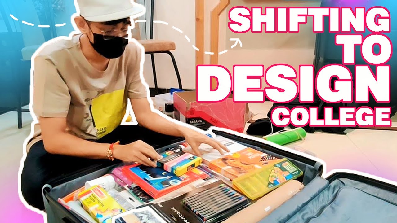 PACKING MY ART SUPPLIES BAG FOR DESIGN COLLEGE || SHIFTING TO DESIGN COLLEGE