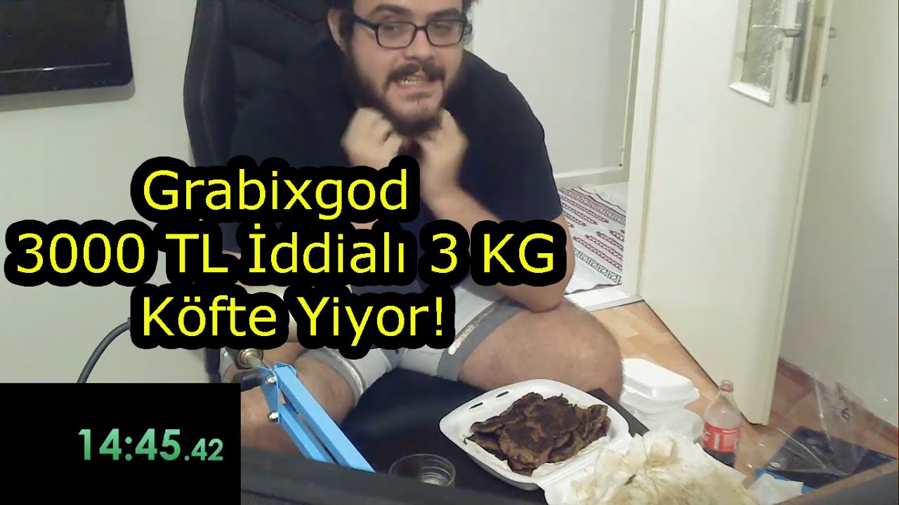 Grabixgod 3000 TL İddialı 3 KG Köfte Yiyor!