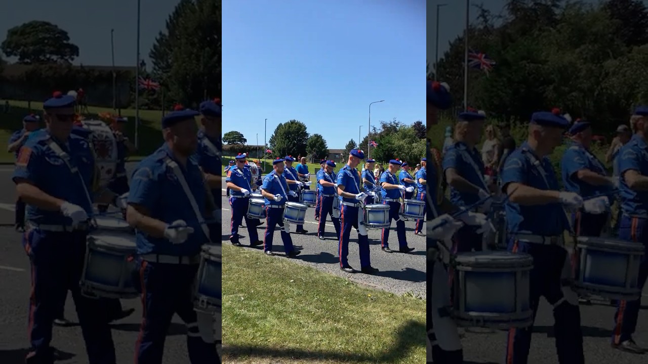 MARCHING BAND at the ORANGE ORDER JULY 12 PARADE in LISBURN in NORTHERN IRELAND *12 JULY 2025*
