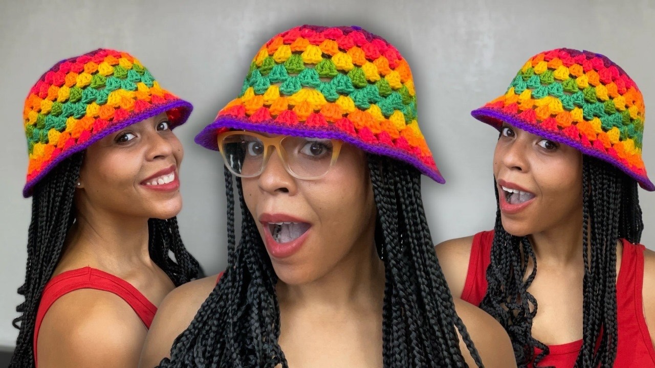 Easy Granny Stitch Bucket Hat | Crochet Tutorial