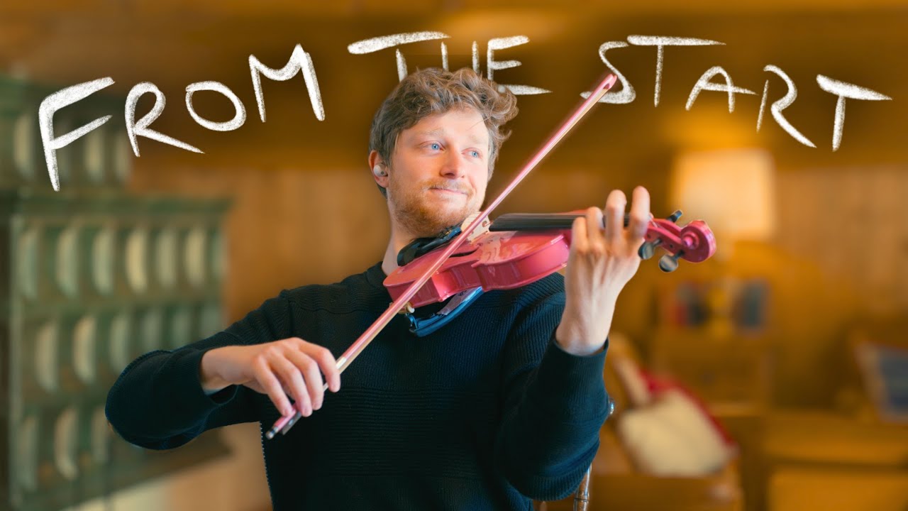 Laufey - From The Start - Violin Cover with Lyrics by NIKOLAUS
