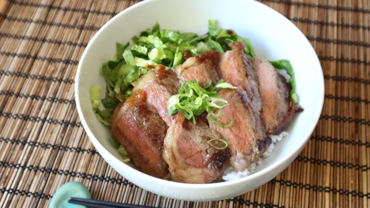 Steak Donburi Recipe - Japanese Cooking 101