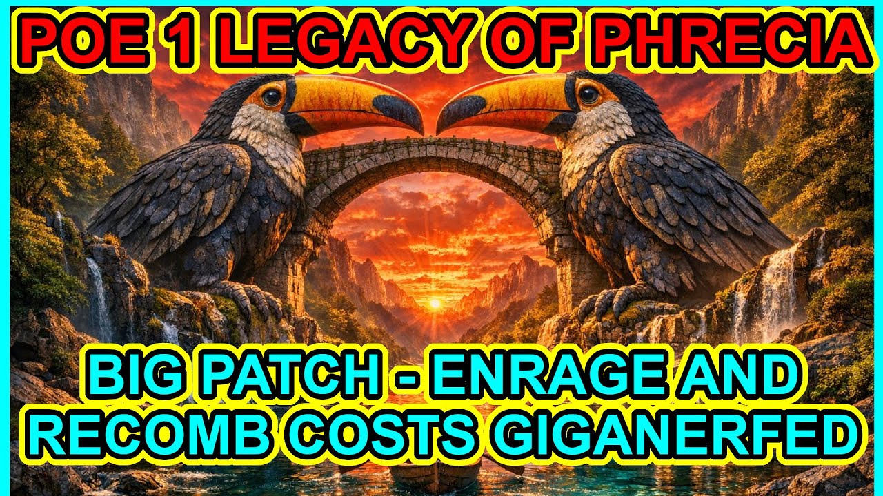 POE 1 - Phrecia Early Patches - Enrage Nerfed And Nerfed Again, Idol Recomb Cheaper - Path of Exile