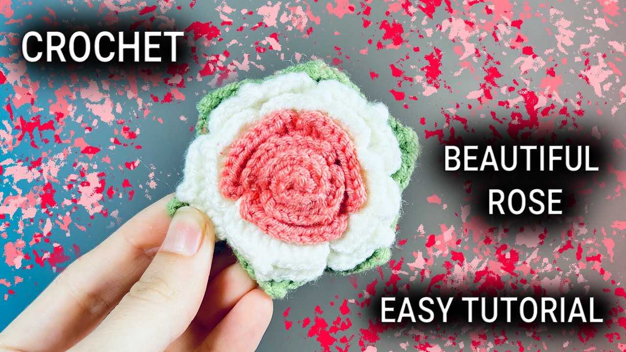Crochet the Most Beautiful Rose Ever! 🌹 Easy Step-by-Step Tutorial for All Levels