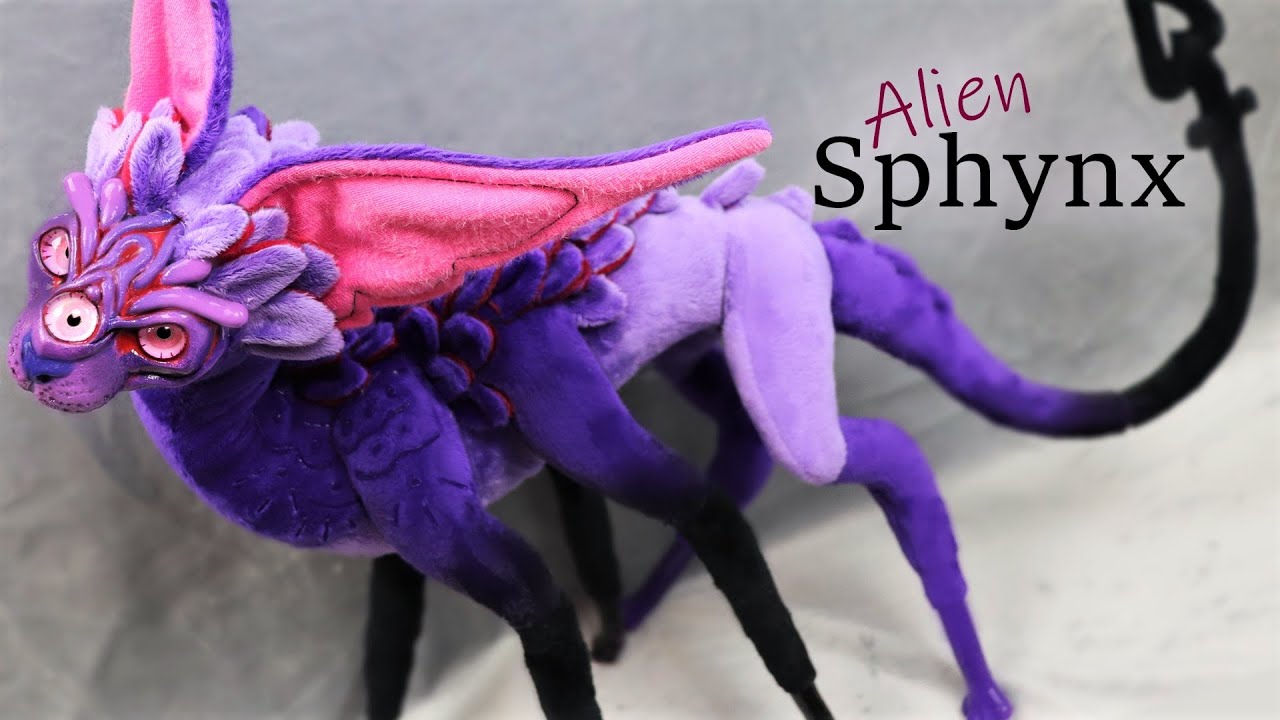Alien Sphynx Cat || Poseable Art Doll Tutorial