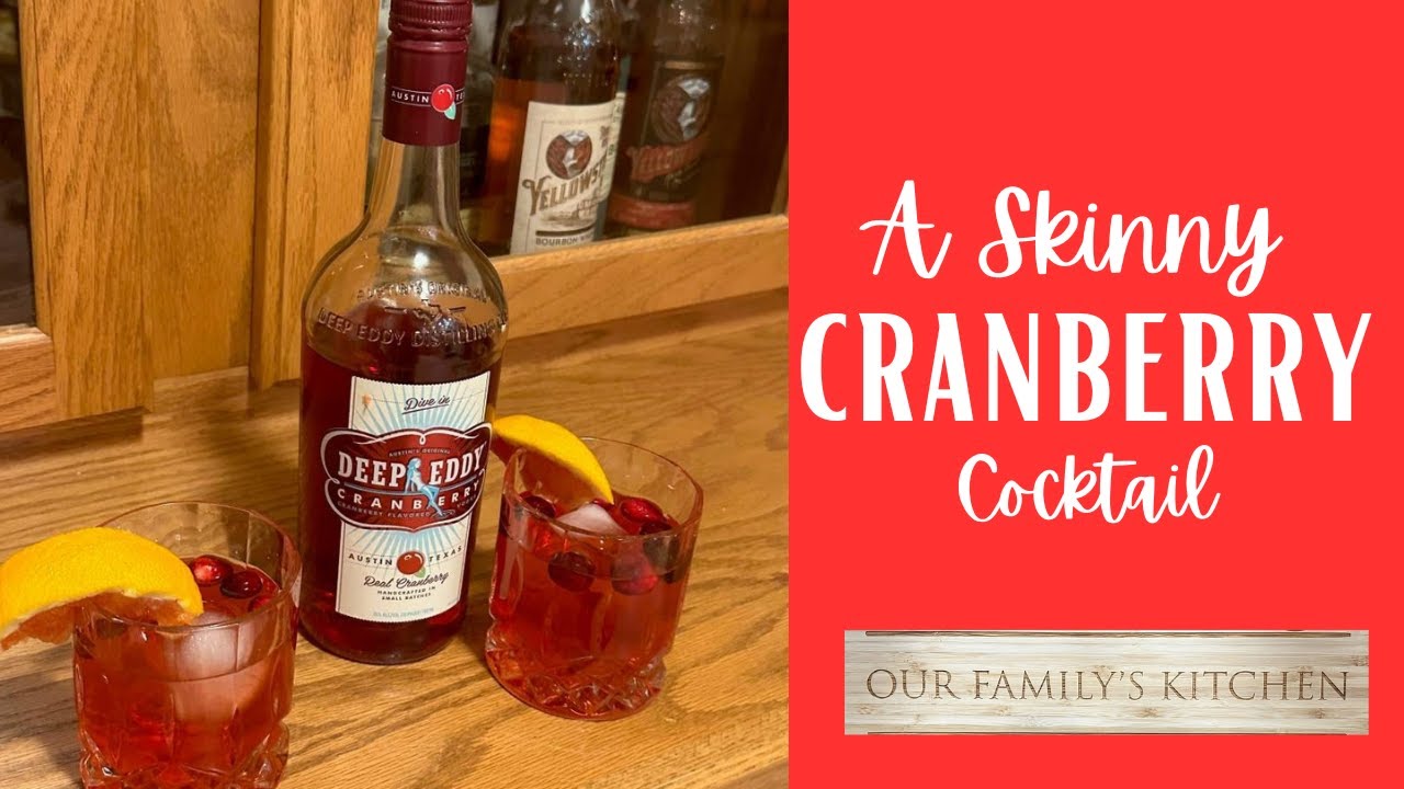 Cocktail Anyone? Skinny Cranberry Cocktail made with Deep Eddy Vodka