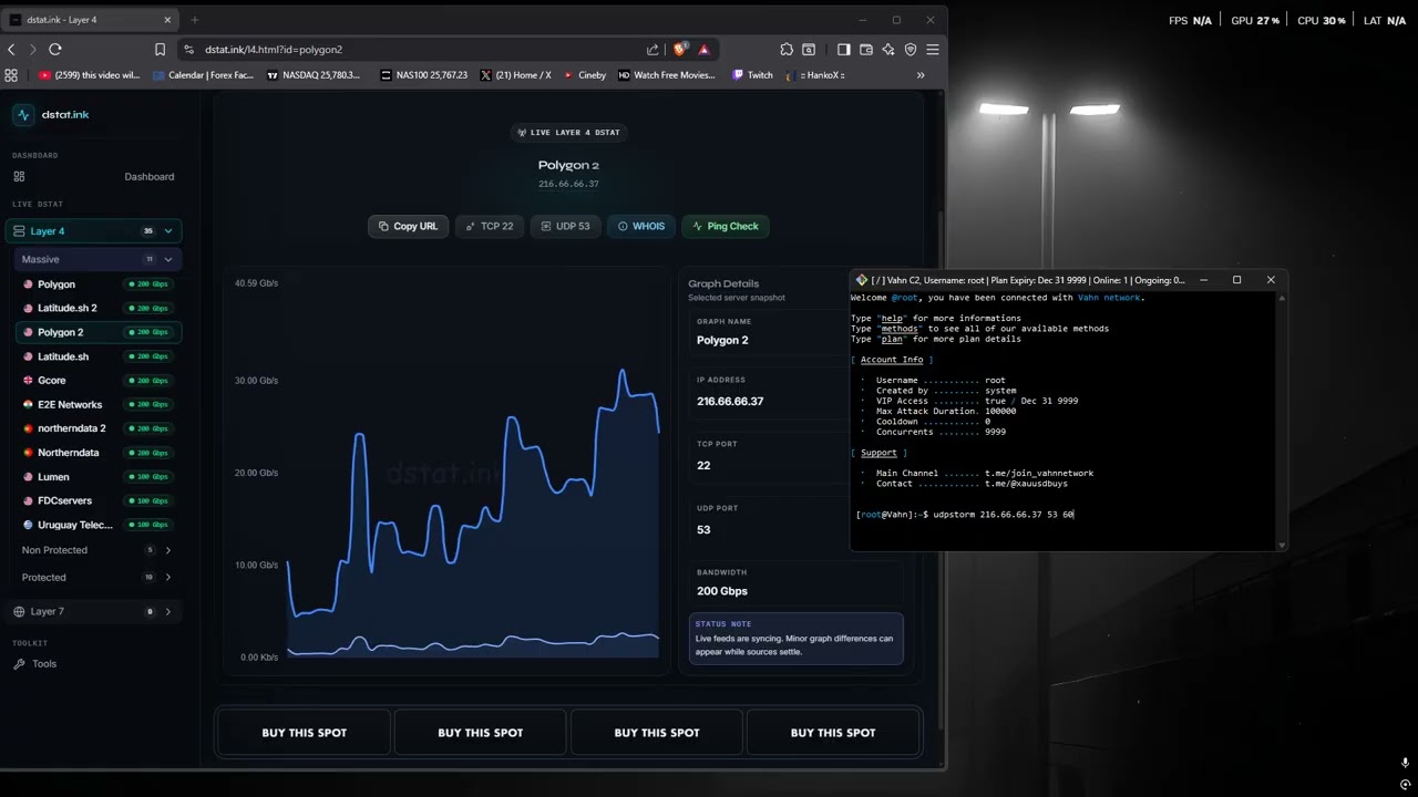 Vahn C2 SHOWCASE | DDOS BEST C2/BOTNET/API 2026 | L4 & L7 | BEST BYPASS