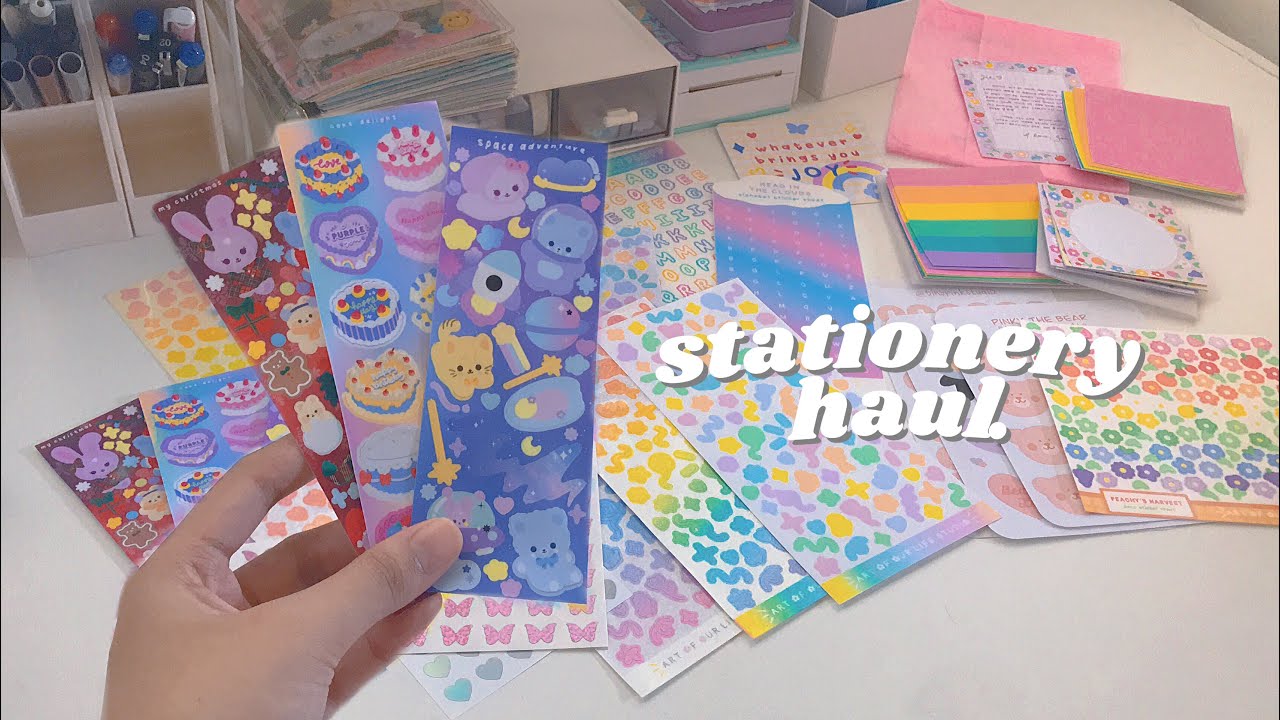 2021 STATIONERY HAUL! 🌈 from small businesses 💘