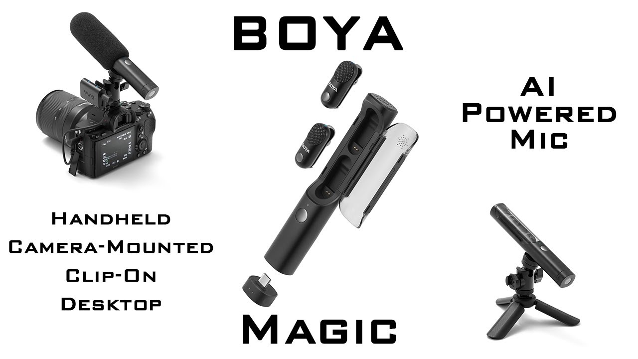 BOYA Magic AI Powered Transformable Mini Microphone