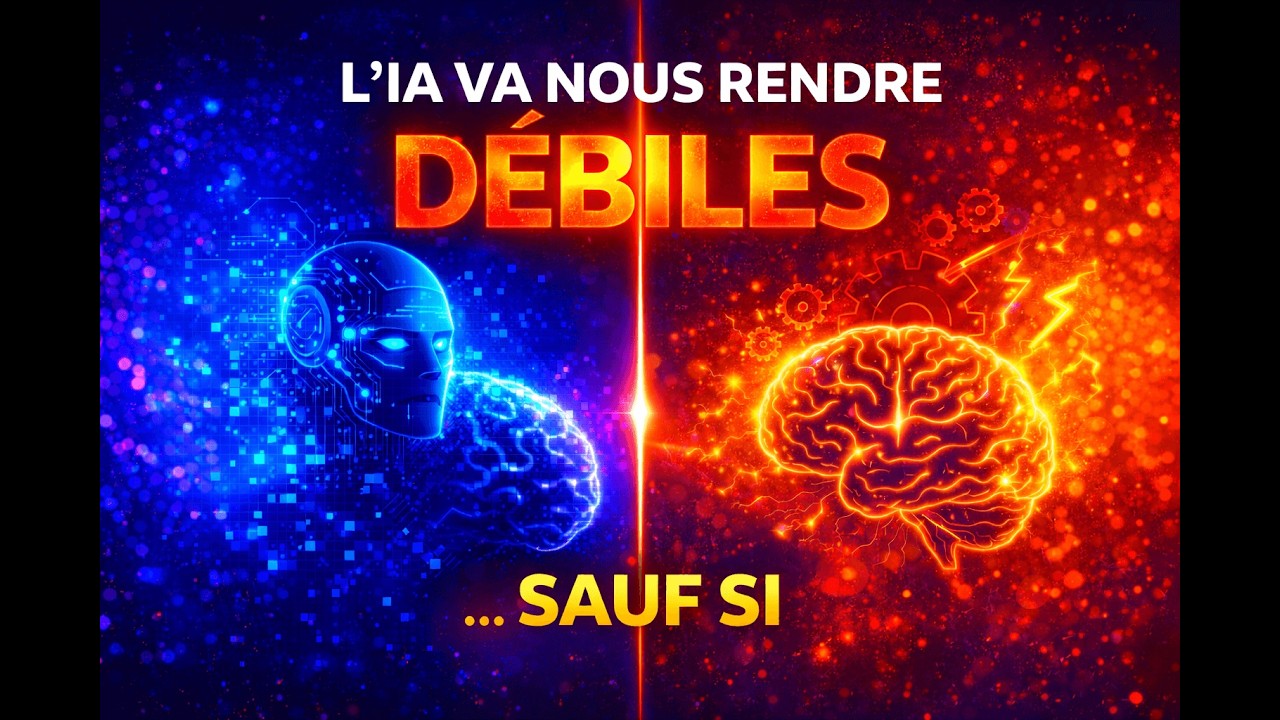 L’IA VA NOUS RENDRE DÉBILES… SAUF SI