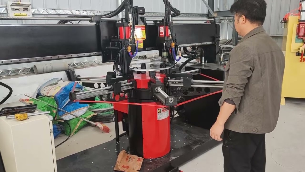 Spiral duct flange punching machine, stainless steel punching machine, hydraulic punching machine