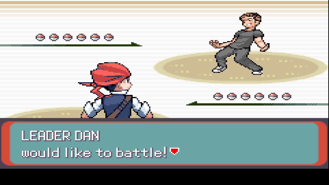 Pokemon Black Pearl Emerald - Leader Dan