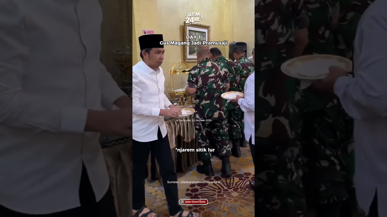 Gus Fawait Bupati Jember jadi pramusaji
