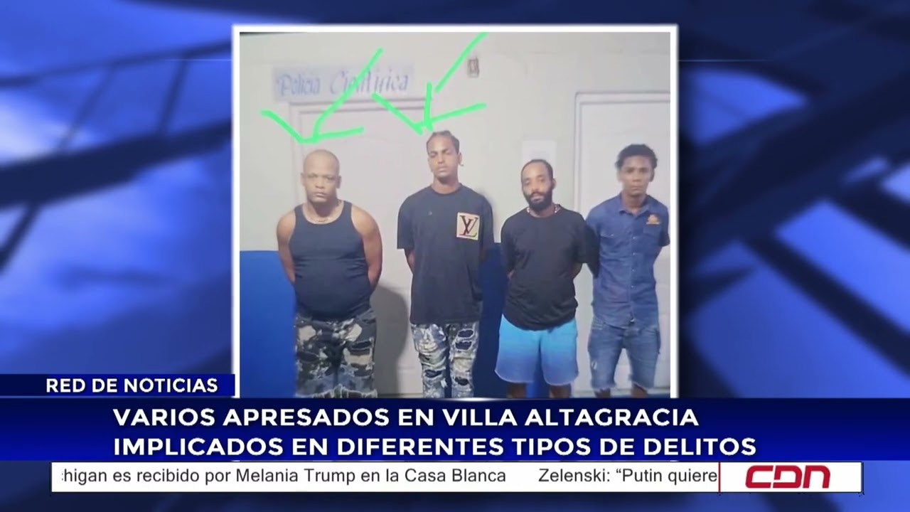 Varios apresados en Villa Altagracia implicados en diferentes tipos de delitos