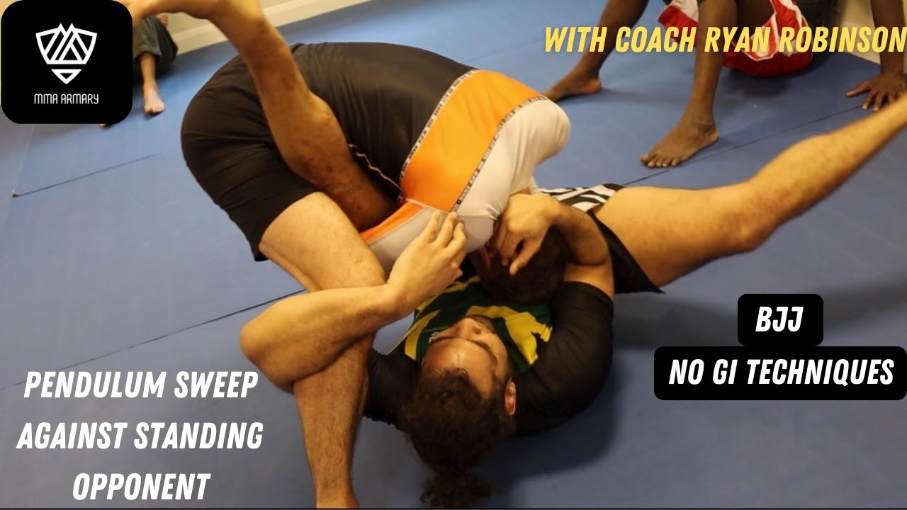 Pendulum Sweep Your Standing Opponent - BJJ No Gi Techniques