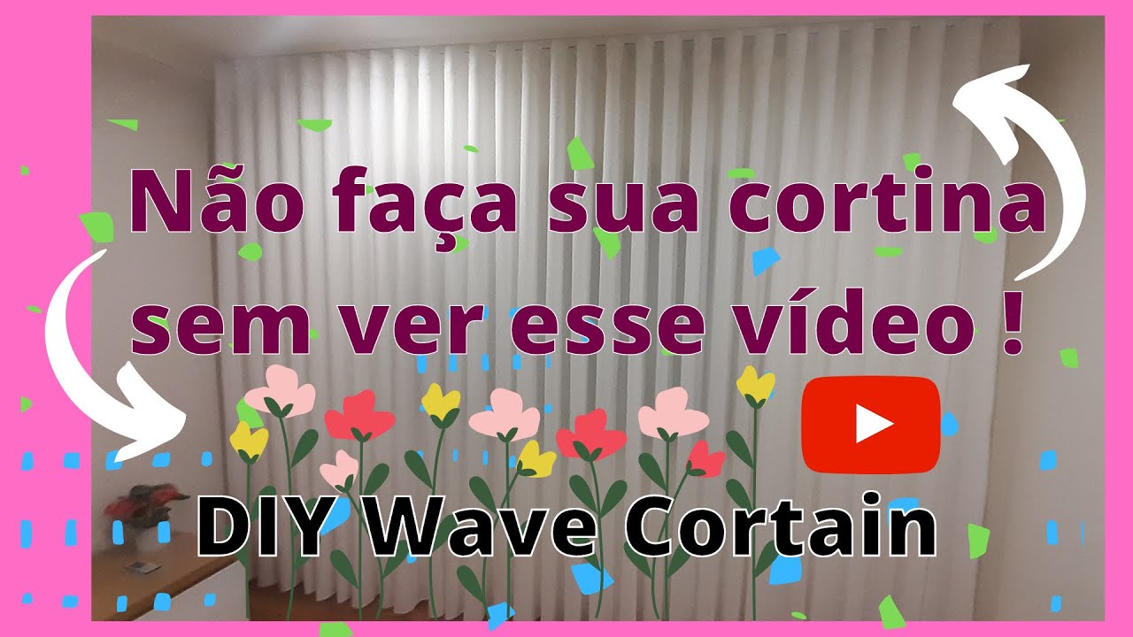 Como fazer cortina com onda wave - Não faça sua cortina sem ver esse vídeo - DIY Wave Cortain