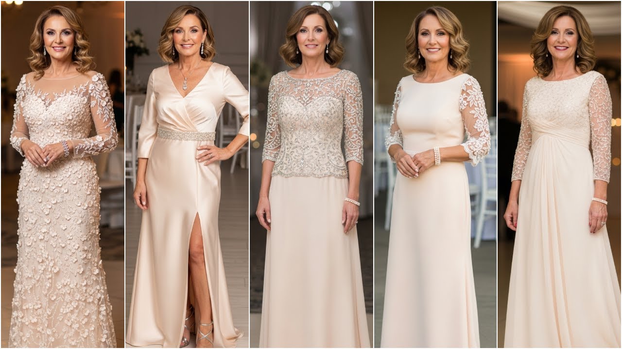 Creamy Peach Mother of the Bride Dresses | Flattering Modest & Plus Size Options for Summer Weddings