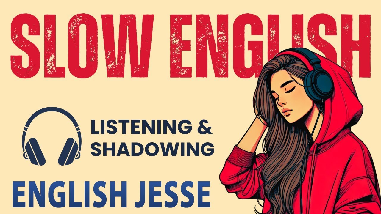 Slow Listening & Shadowing Practice | Learn English Speaking Practice with Shadowing | English Jesse