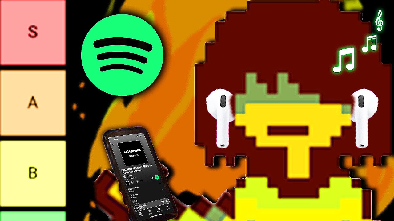 Soundtrack the game - Deltarune Tierlist Chapter 1